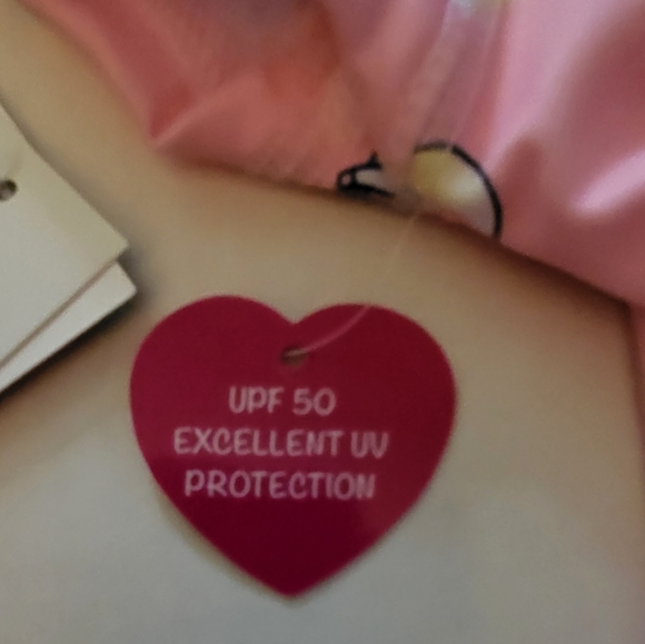 Wippette Baby Girls Rashguards Swimsuits. One Blue, One Pink. Both 9 Mths. NWT. - Picture 7 of 7